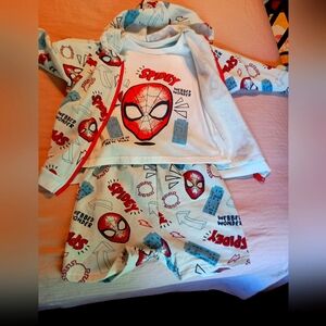 Spiderman Themed Kids Outfit Set